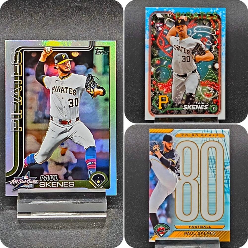 Paul Skenes All-Star Foil Scale Holiday RC Pittsburgh Pirates Star Rookie